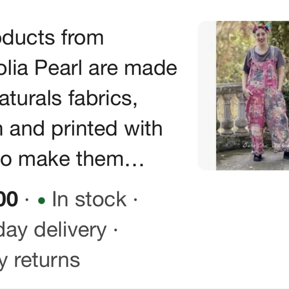 Magnolia Pearl Patchwork Overalls in Pink and Blue Gently worn. A must have!! - Picture 13 of 16